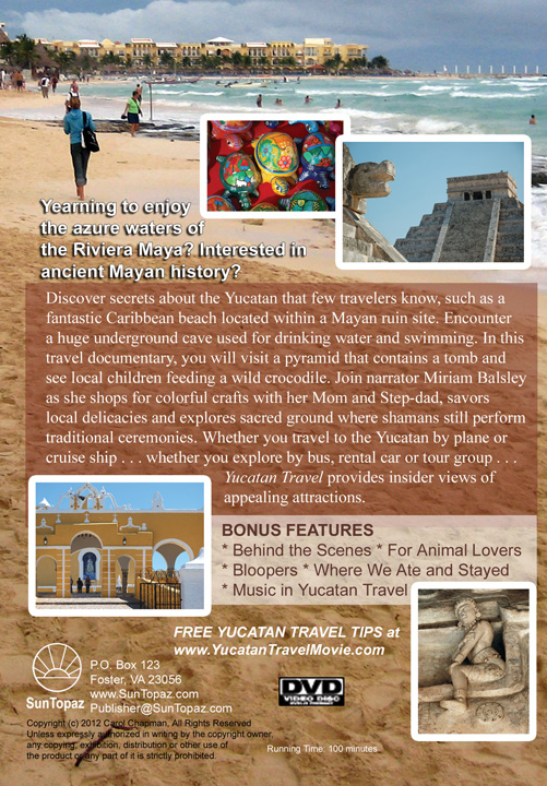 Yucatan Travel Movie DVD Case B...